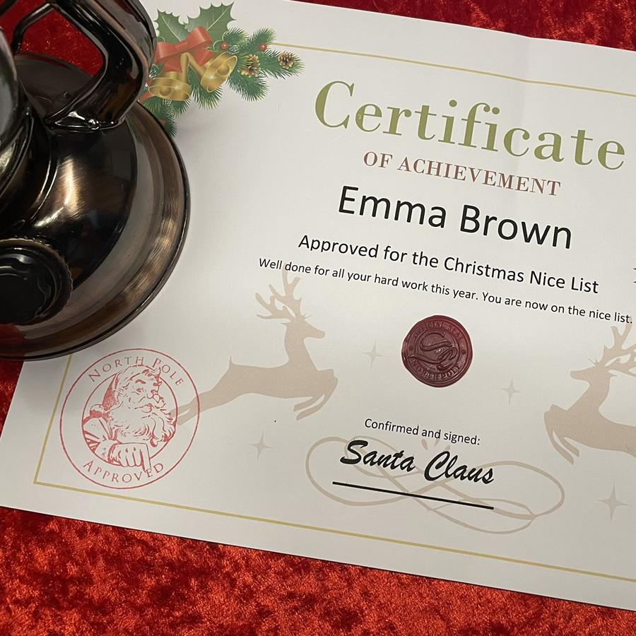 Buy Certificate from Santa