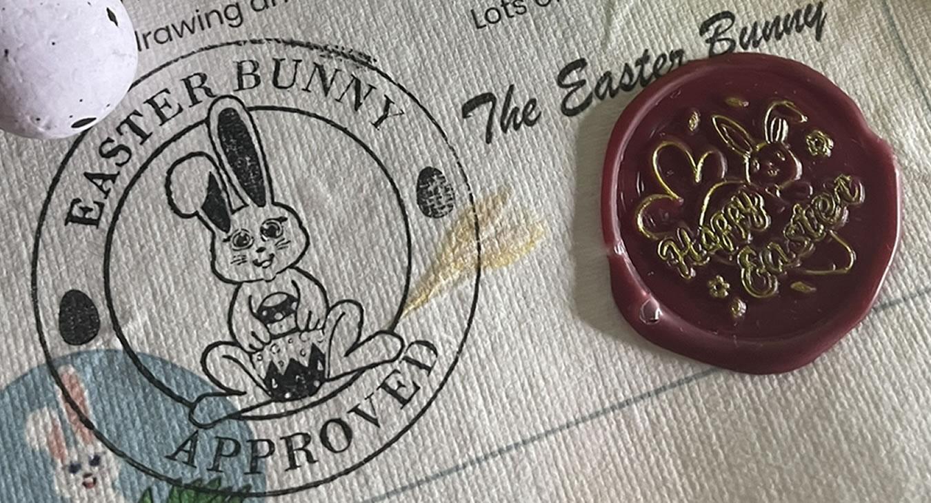 Get letters from The Easter Bunny with authentic wax seal