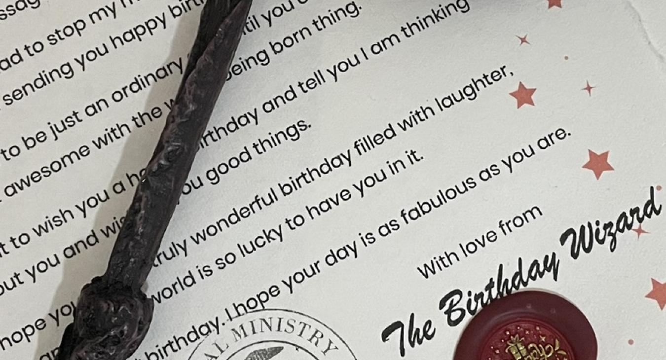 Get Letters From The Birthday Wizard With Real Wax Seal