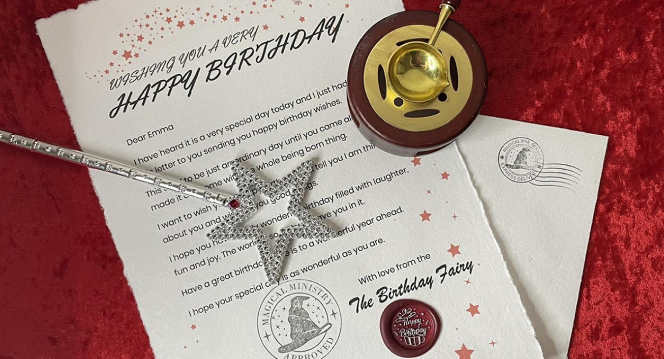Get Letters From The Birthday Fairy With Real Wax Seal