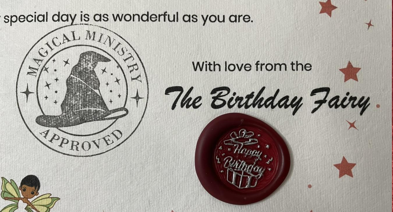 Get Letters From The Birthday Fairy With Real Wax Seal