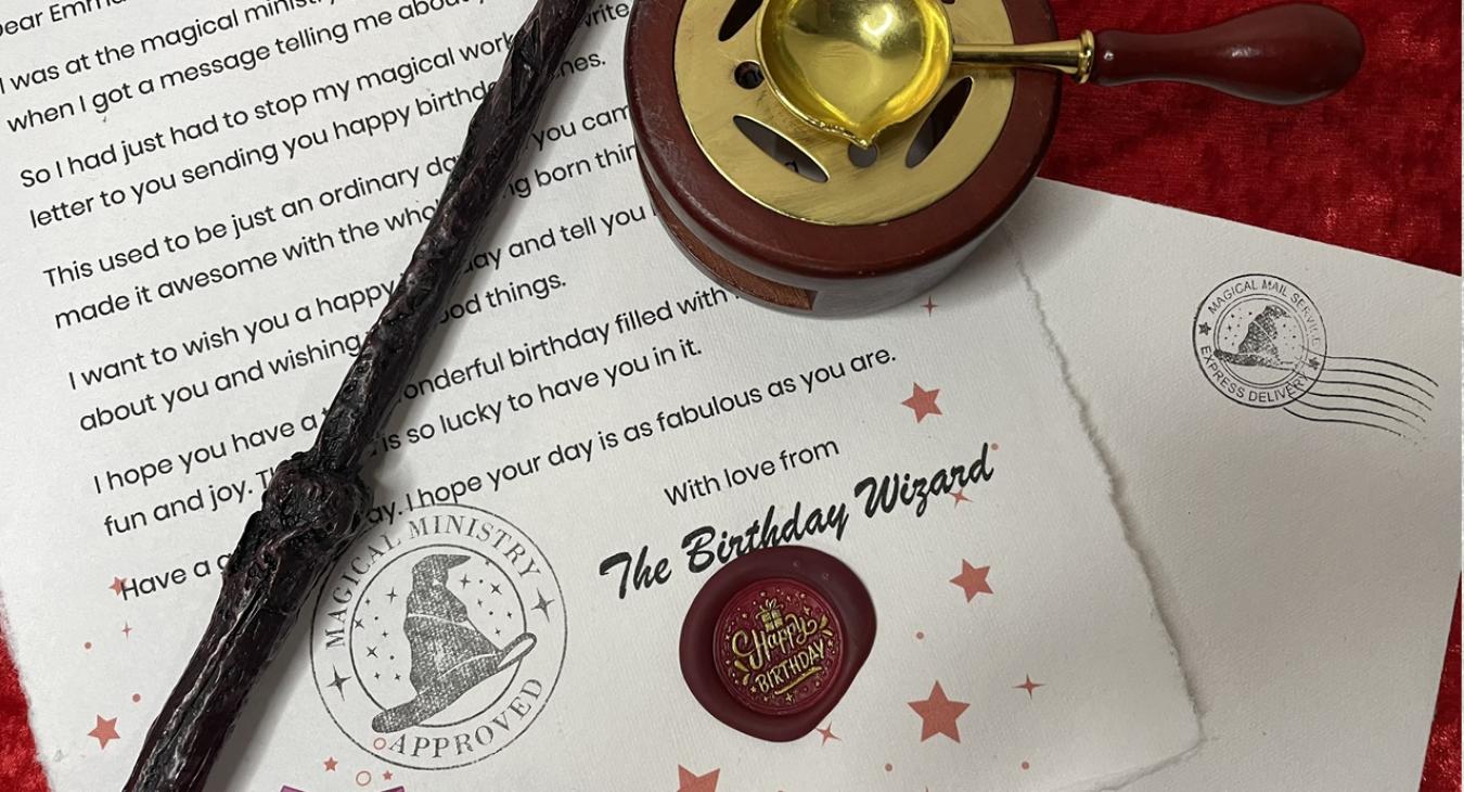 Get Letters From The Birthday Wizard With Real Wax Seal
